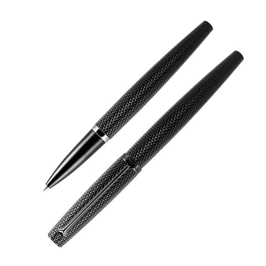 Diplomat Viper Guilloche Rollerball Pen, Black